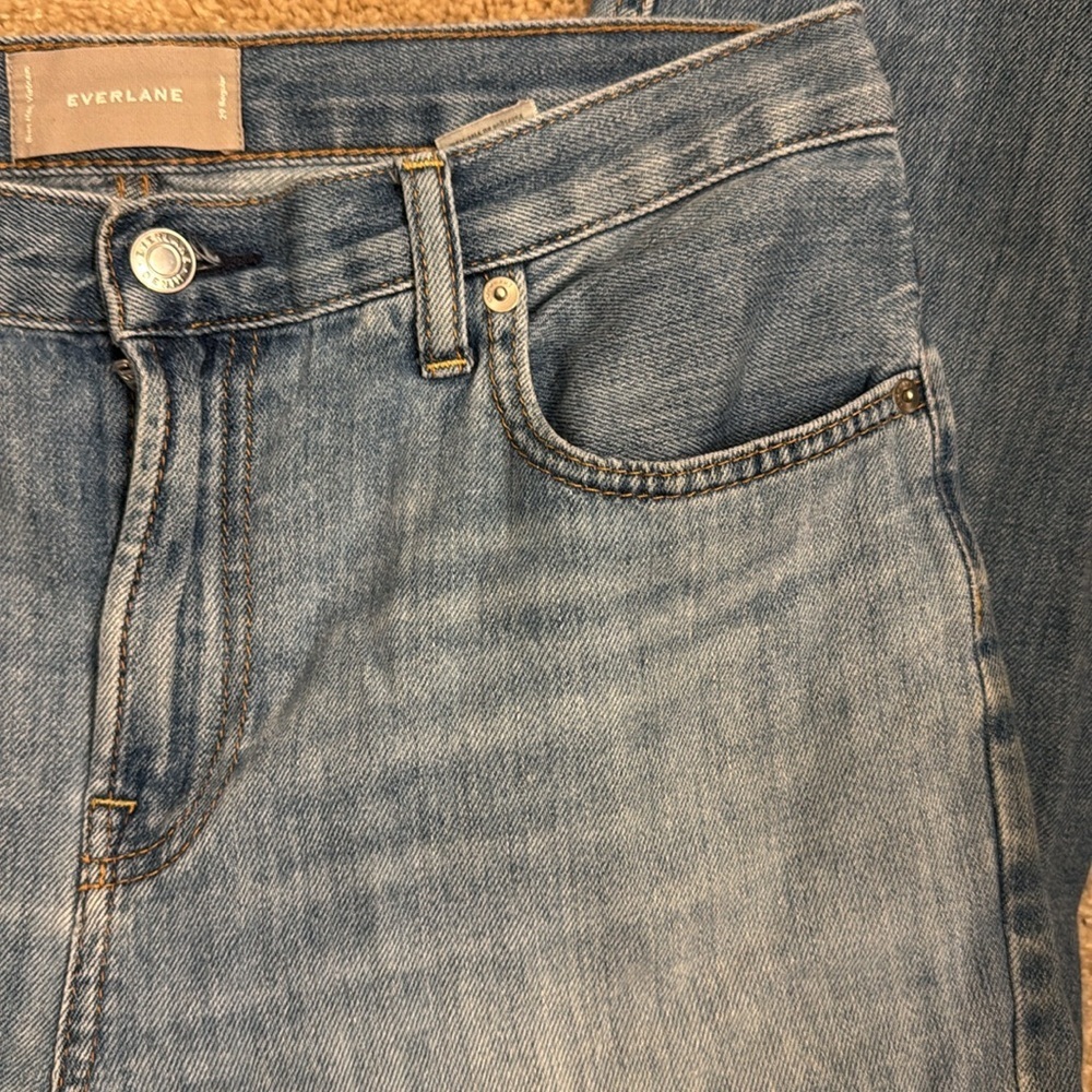 EVERLANE💐Blue Straight Jeans with Classic Fit Size 29 - Picture 7 of 11